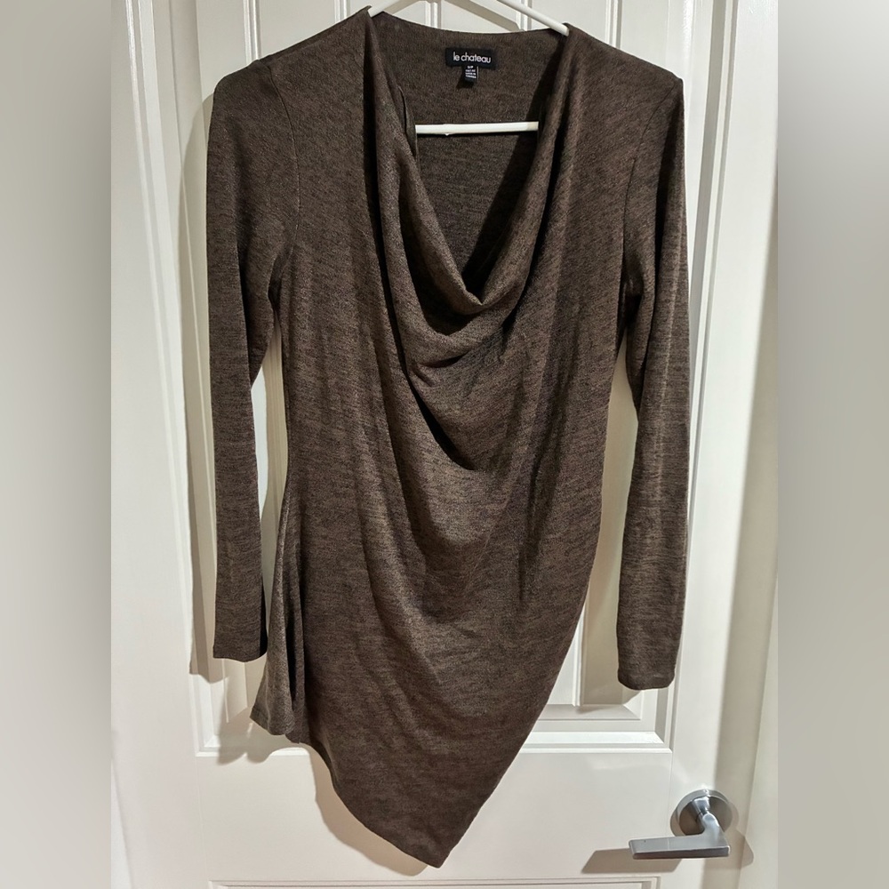 Le Chateau Dark Brown Knit tunic/dress